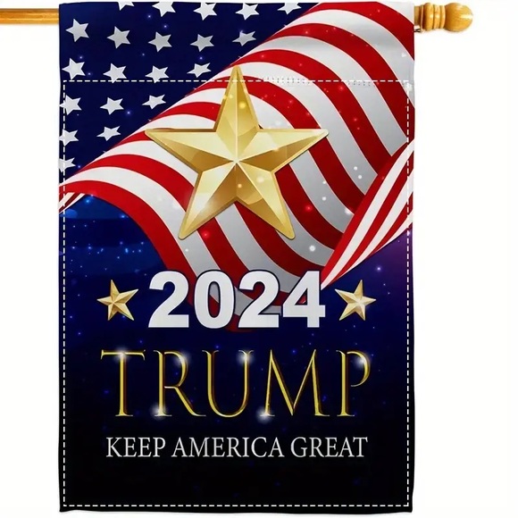 🇺🇸”2024 Trump Keep America Great” Double Side Burlap Garden Flag! - Picture 4 of 7